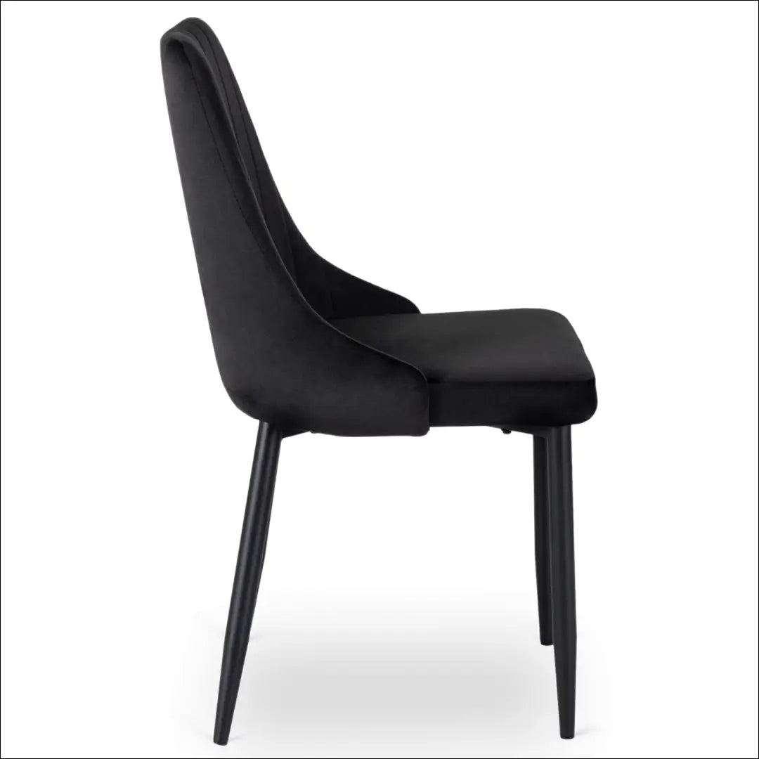 Kėdė su veliūro audiniu juodos spalvos TE553 - €51 Save 15% 50-100, __label:Pristatymas 5-14 d.d., elite, spalva-juoda,