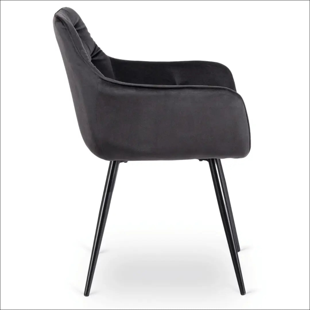 Kėdė su veliūro audiniu juodos spalvos TE830 - €67 Save 15% 50-100, __label:Pristatymas 5-14 d.d., elite, spalva-juoda,