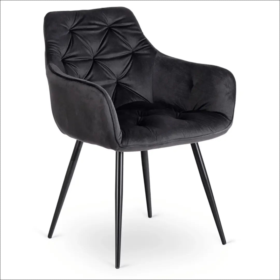 Kėdė su veliūro audiniu juodos spalvos TE830 - €67 Save 15% 50-100, __label:Pristatymas 5-14 d.d., elite, spalva-juoda,