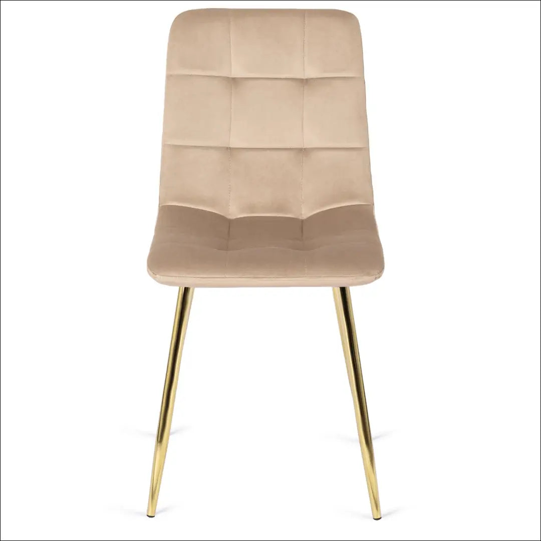 Kėdė su veliūro audiniu kreminės spalvos TE133 - €43 Save 15% 25-50, __label:Pristatymas 5-14 d.d., elite, Krzesła,