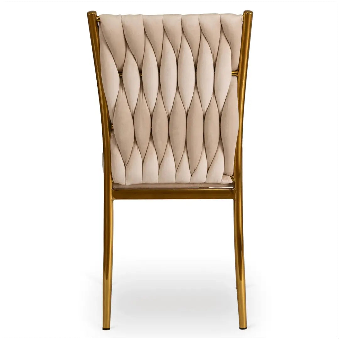 Kėdė su veliūro audiniu kreminės spalvos TE419 - €64 Save 15% 50-100, __label:Pristatymas 5-14 d.d., elite, Krzesła,