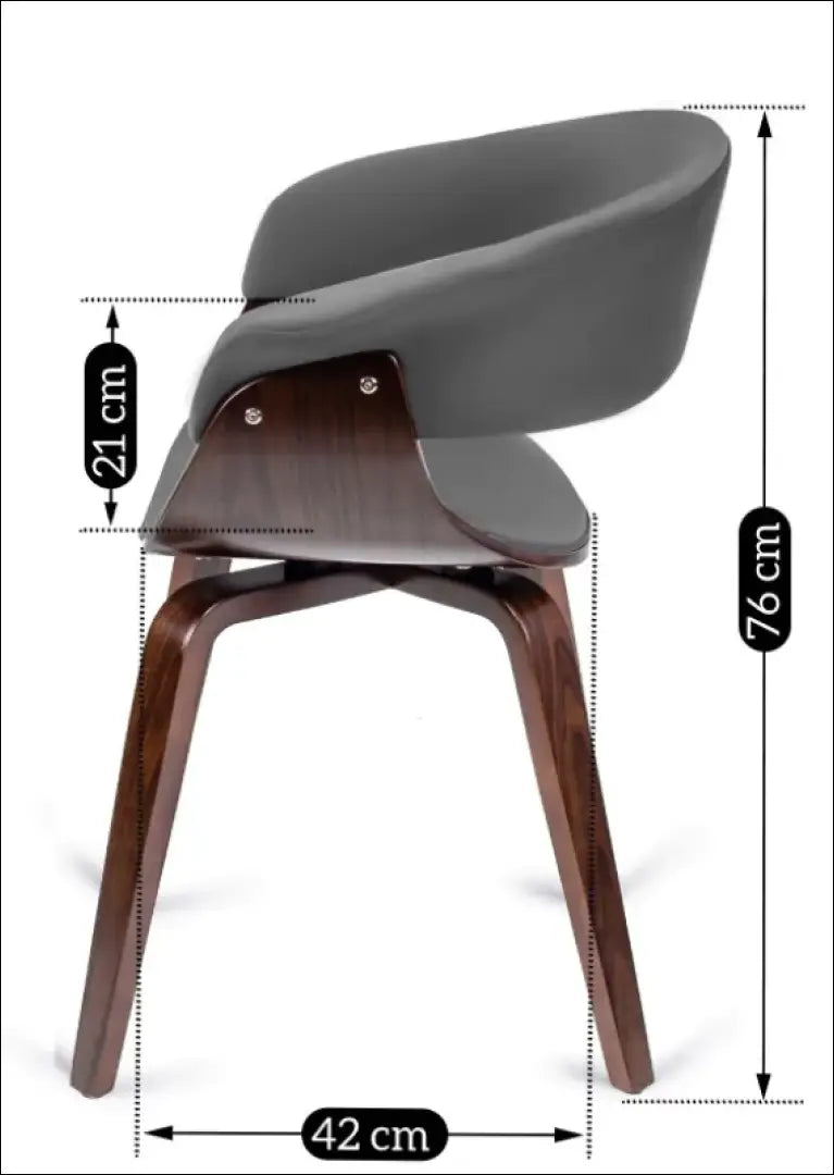 Kėdė su veliūro audiniu pilkos spalvos / riešuto TE008 - €145 Save 15% 100-200, __label:Pristatymas 5-14 d.d., elite,