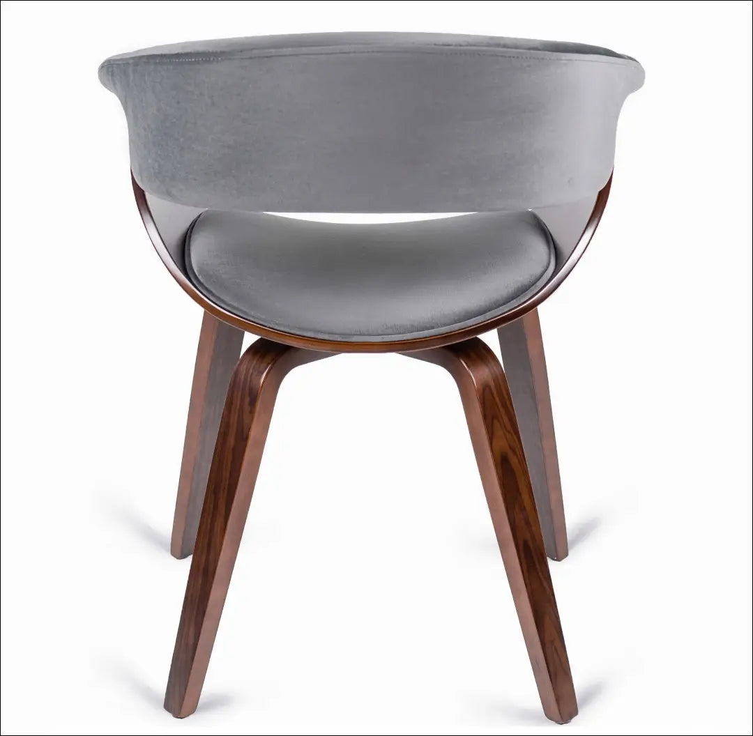 Kėdė su veliūro audiniu pilkos spalvos / riešuto TE008 - €145 Save 15% 100-200, __label:Pristatymas 5-14 d.d., elite,
