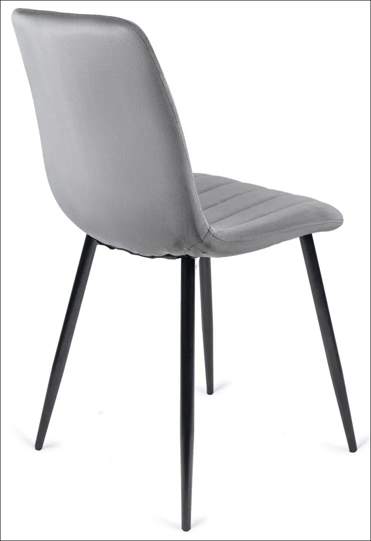 Kėdė su veliūro audiniu pilkos spalvos TE009 - €33 Save 15% 25-50, __label:Pristatymas 5-14 d.d., elite, Krzesła,
