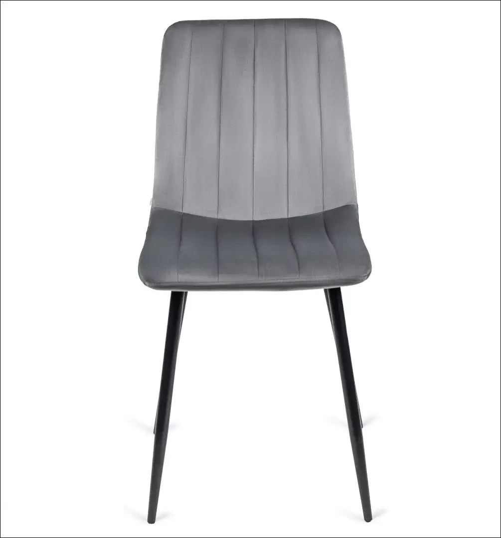 Kėdė su veliūro audiniu pilkos spalvos TE009 - €33 Save 15% 25-50, __label:Pristatymas 5-14 d.d., elite, Krzesła,
