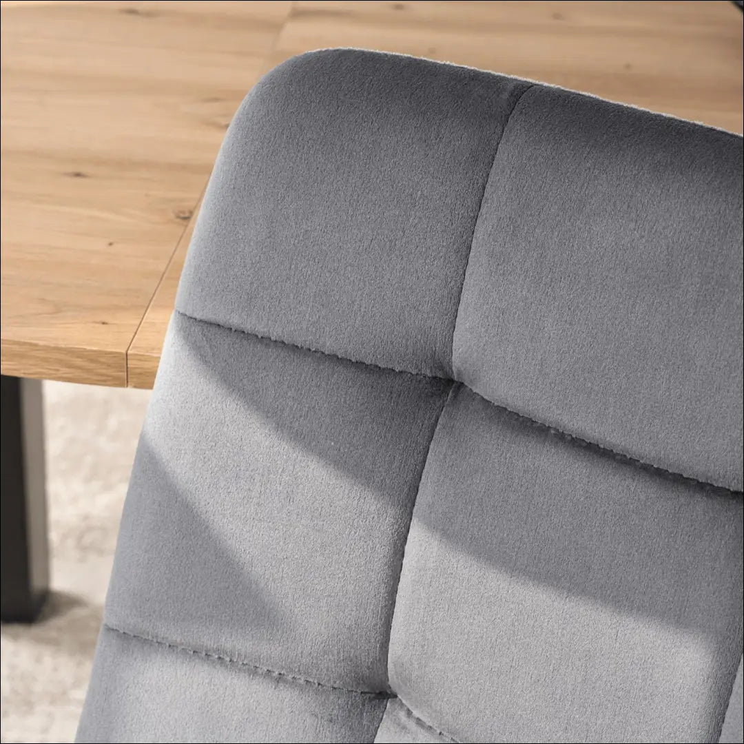 Kėdė su veliūro audiniu pilkos spalvos TE013 - €35 Save 15% 25-50, __label:Pristatymas 5-14 d.d., elite, Krzesła,