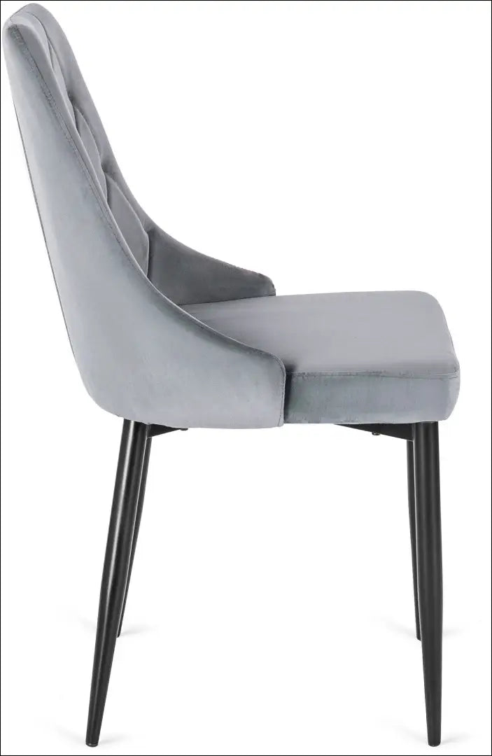 Kėdė su veliūro audiniu pilkos spalvos TE030 - €49 Save 15% 25-50, __label:Pristatymas 5-14 d.d., elite, Krzesła,