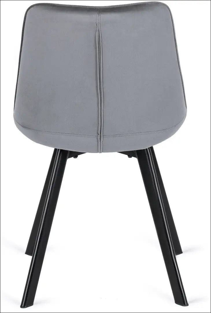 Kėdė su veliūro audiniu pilkos spalvos TE033 - €52 Save 15% 50-100, __label:Pristatymas 5-14 d.d., elite, Krzesła,