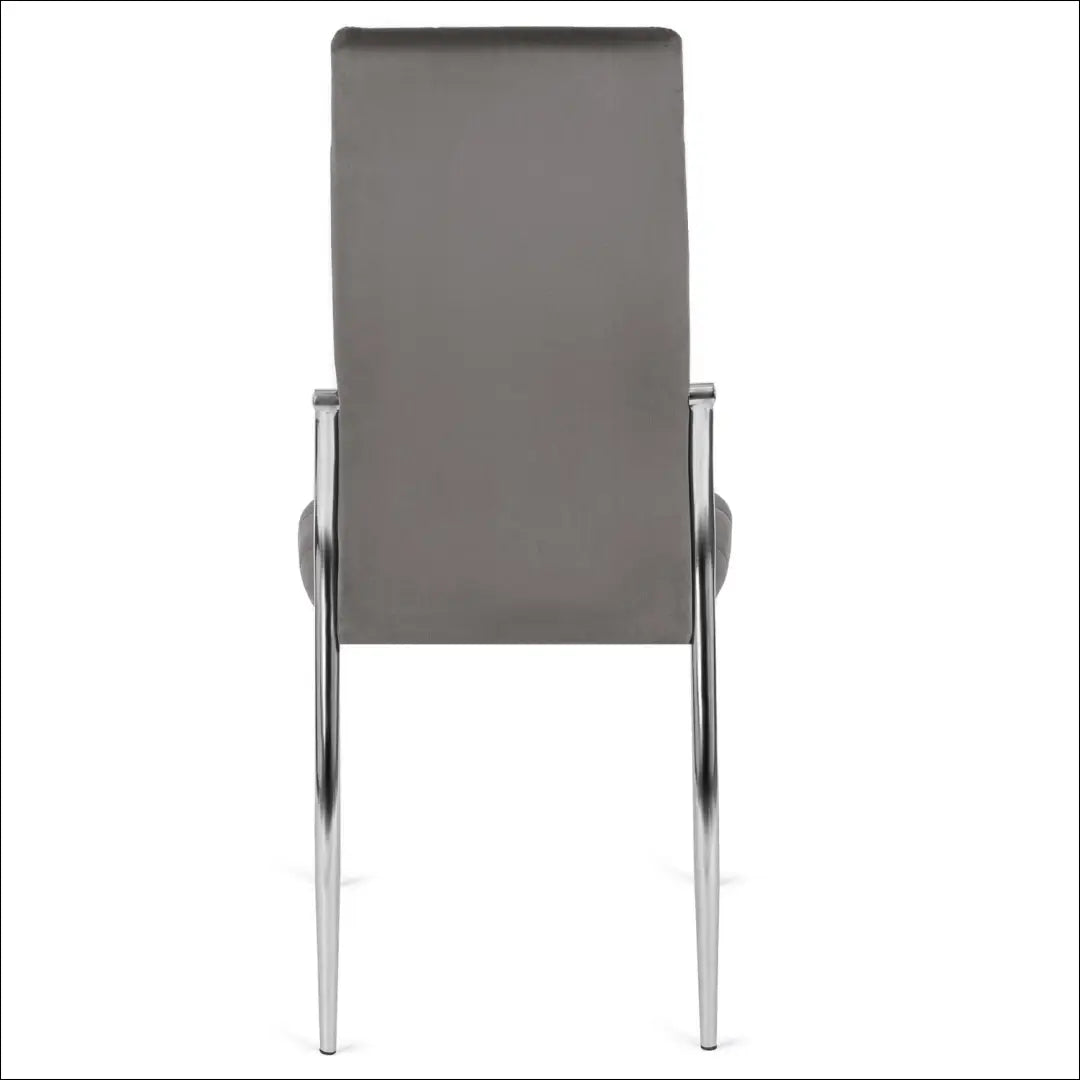 Kėdė su veliūro audiniu pilkos spalvos TE044 - €43 Save 15% 25-50, __label:Pristatymas 5-14 d.d., elite, Krzesła,