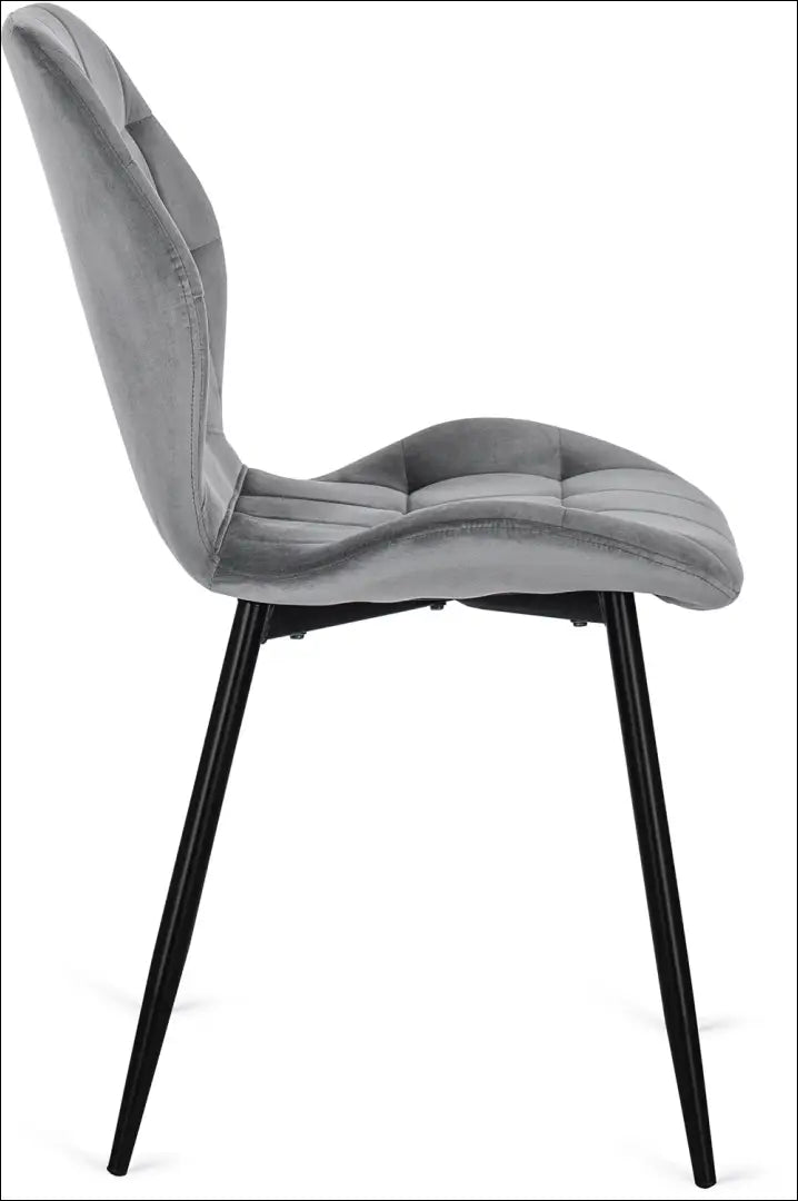 Kėdė su veliūro audiniu pilkos spalvos TE067 - €46 Save 15% 25-50, __label:Pristatymas 5-14 d.d., elite, spalva-pilka,