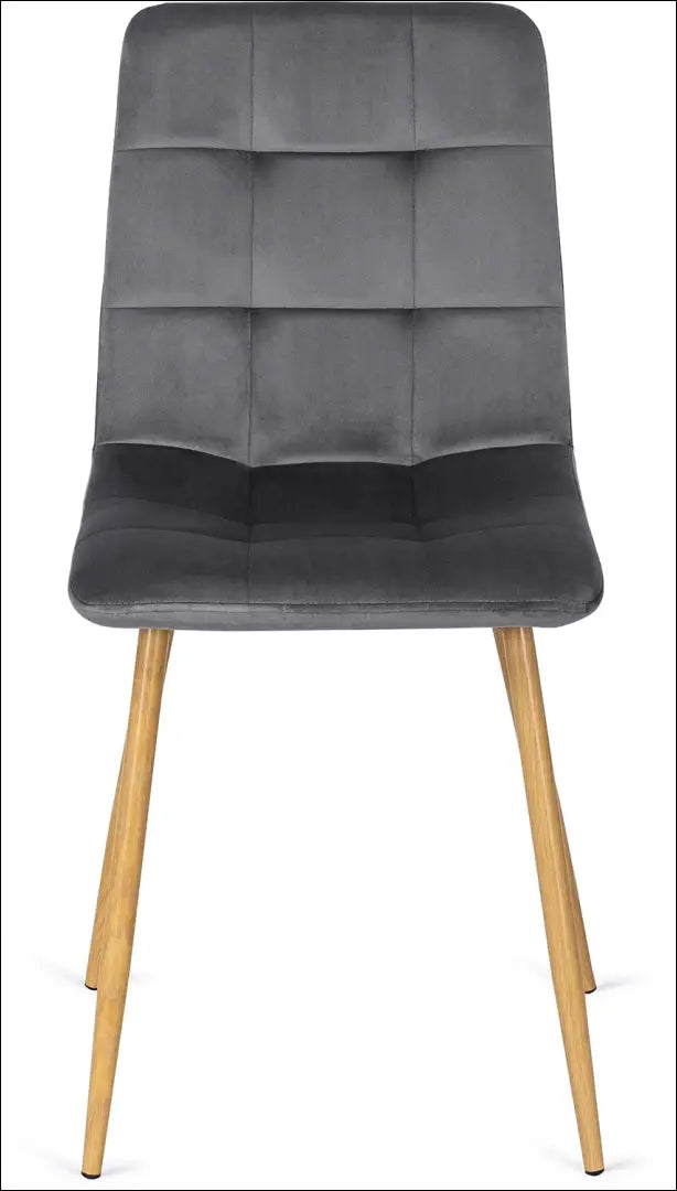 Kėdė su veliūro audiniu pilkos spalvos TE077 - €38 Save 15% 25-50, __label:Pristatymas 5-14 d.d., elite, Krzesła,
