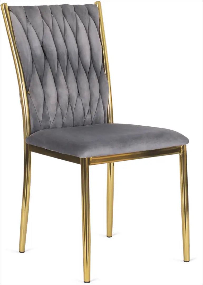 Kėdė su veliūro audiniu pilkos spalvos TE121 - €63 Save 15% 50-100, __label:Pristatymas 5-14 d.d., elite, Krzesła,