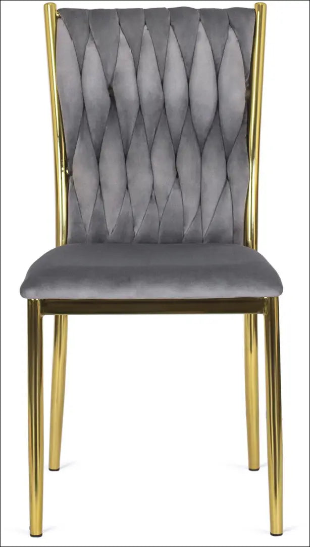 Kėdė su veliūro audiniu pilkos spalvos TE121 - €63 Save 15% 50-100, __label:Pristatymas 5-14 d.d., elite, Krzesła,