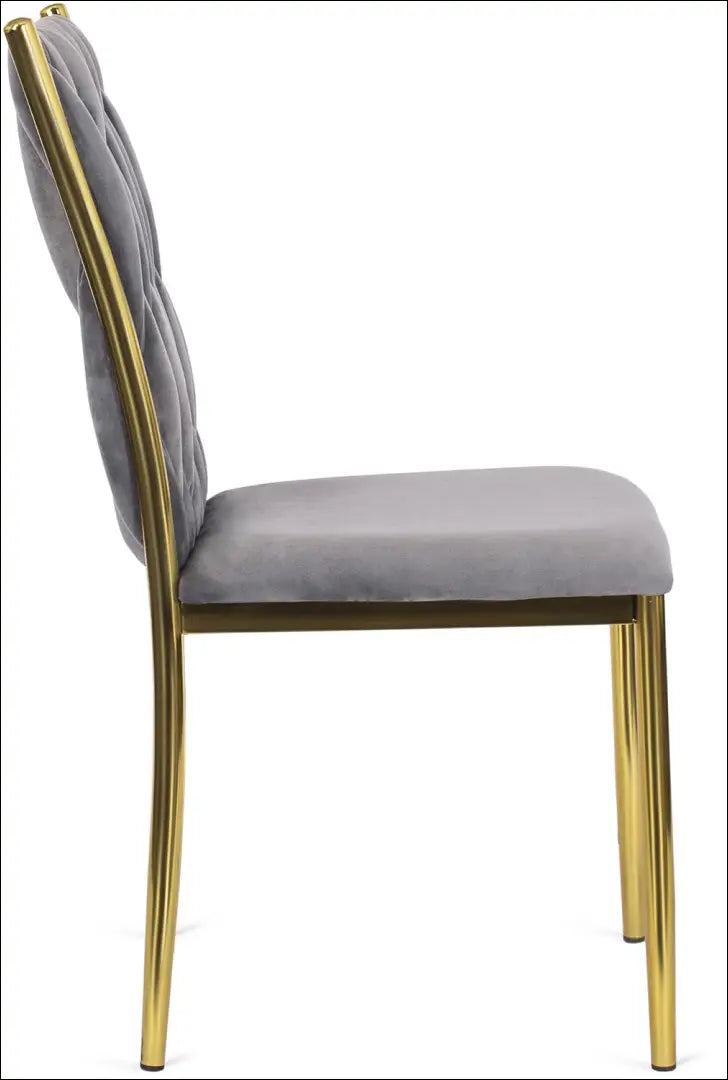 Kėdė su veliūro audiniu pilkos spalvos TE121 - €63 Save 15% 50-100, __label:Pristatymas 5-14 d.d., elite, Krzesła,