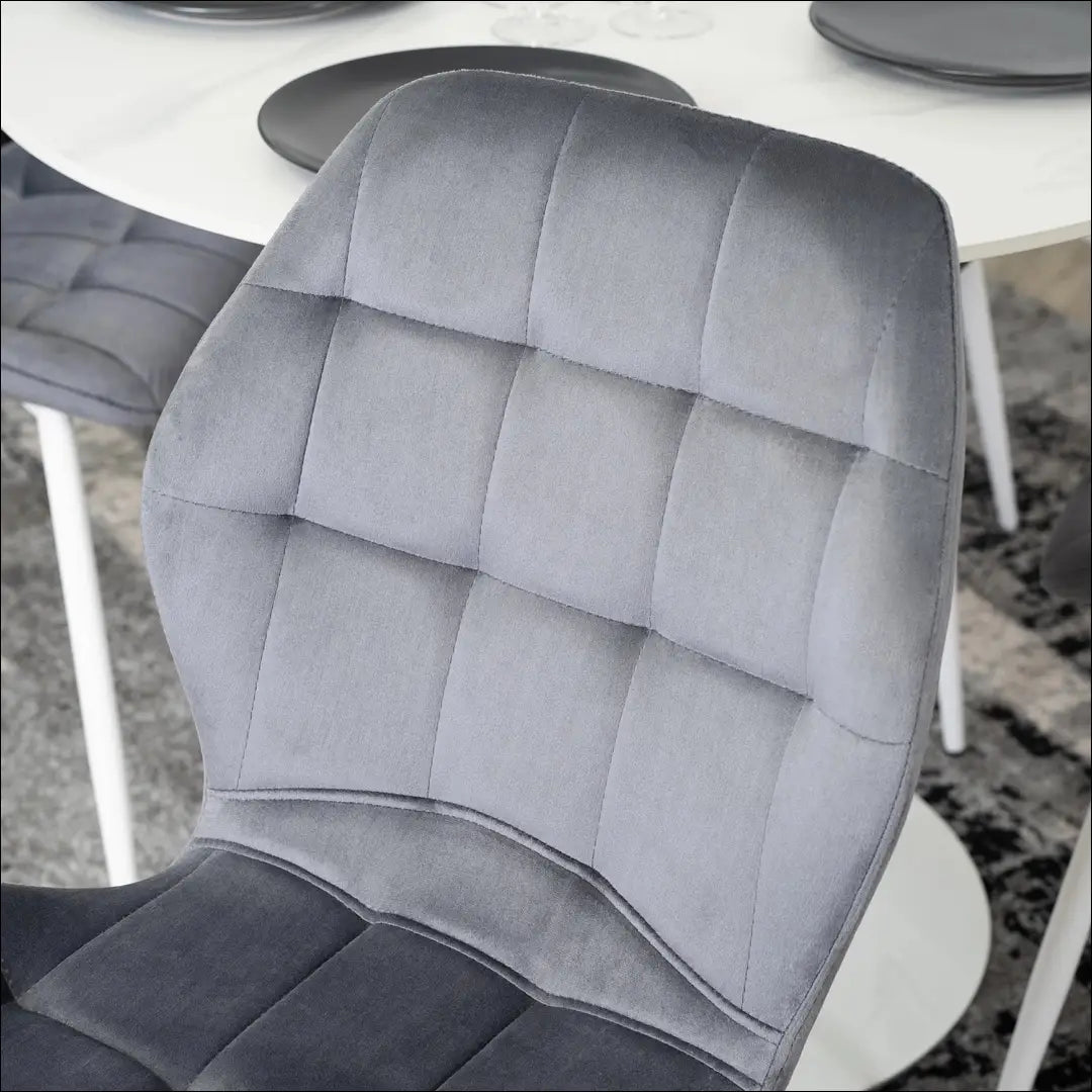 Kėdė su veliūro audiniu pilkos spalvos TE254 - €47 Save 15% 25-50, __label:Pristatymas 5-14 d.d., elite, spalva-pilka,