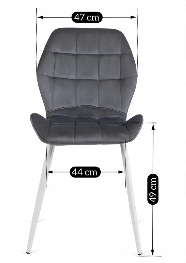 Kėdė su veliūro audiniu pilkos spalvos TE254 - €47 Save 15% 25-50, __label:Pristatymas 5-14 d.d., elite, spalva-pilka,