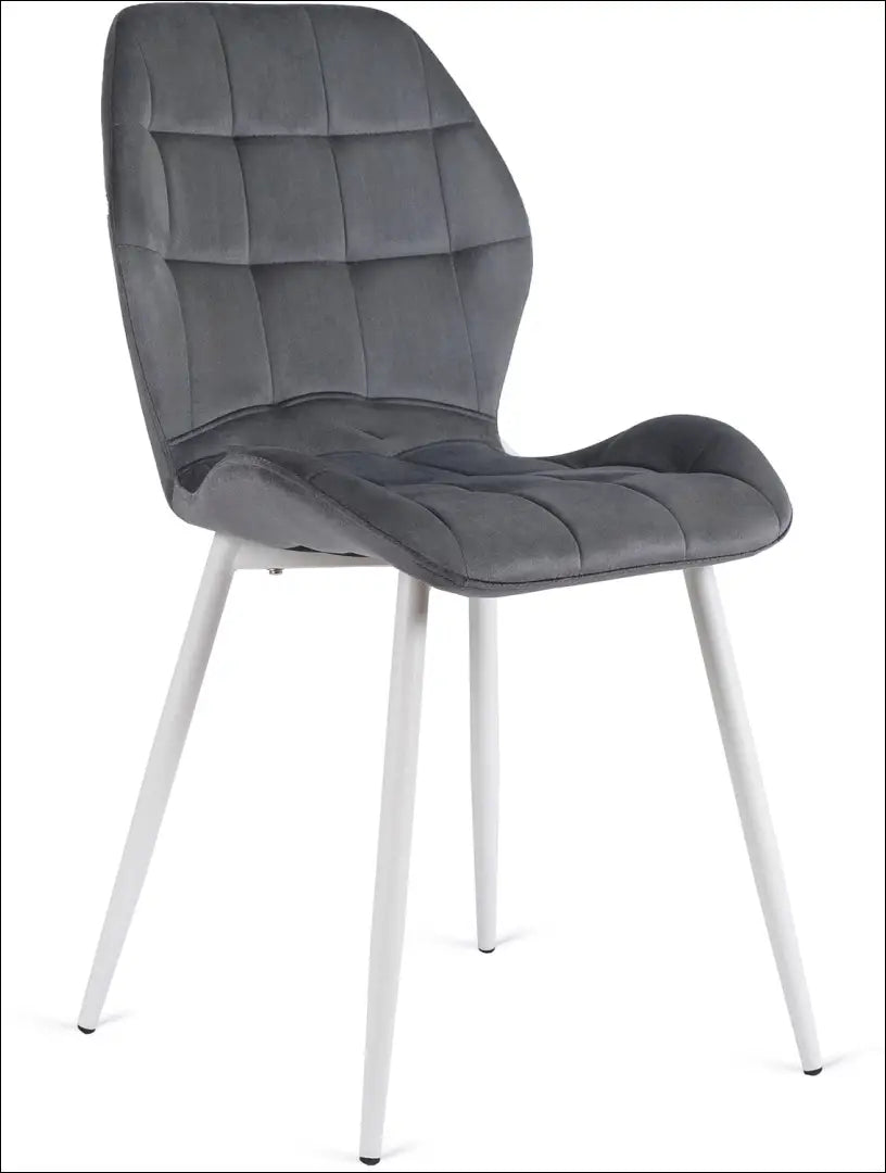 Kėdė su veliūro audiniu pilkos spalvos TE254 - €47 Save 15% 25-50, __label:Pristatymas 5-14 d.d., elite, spalva-pilka,