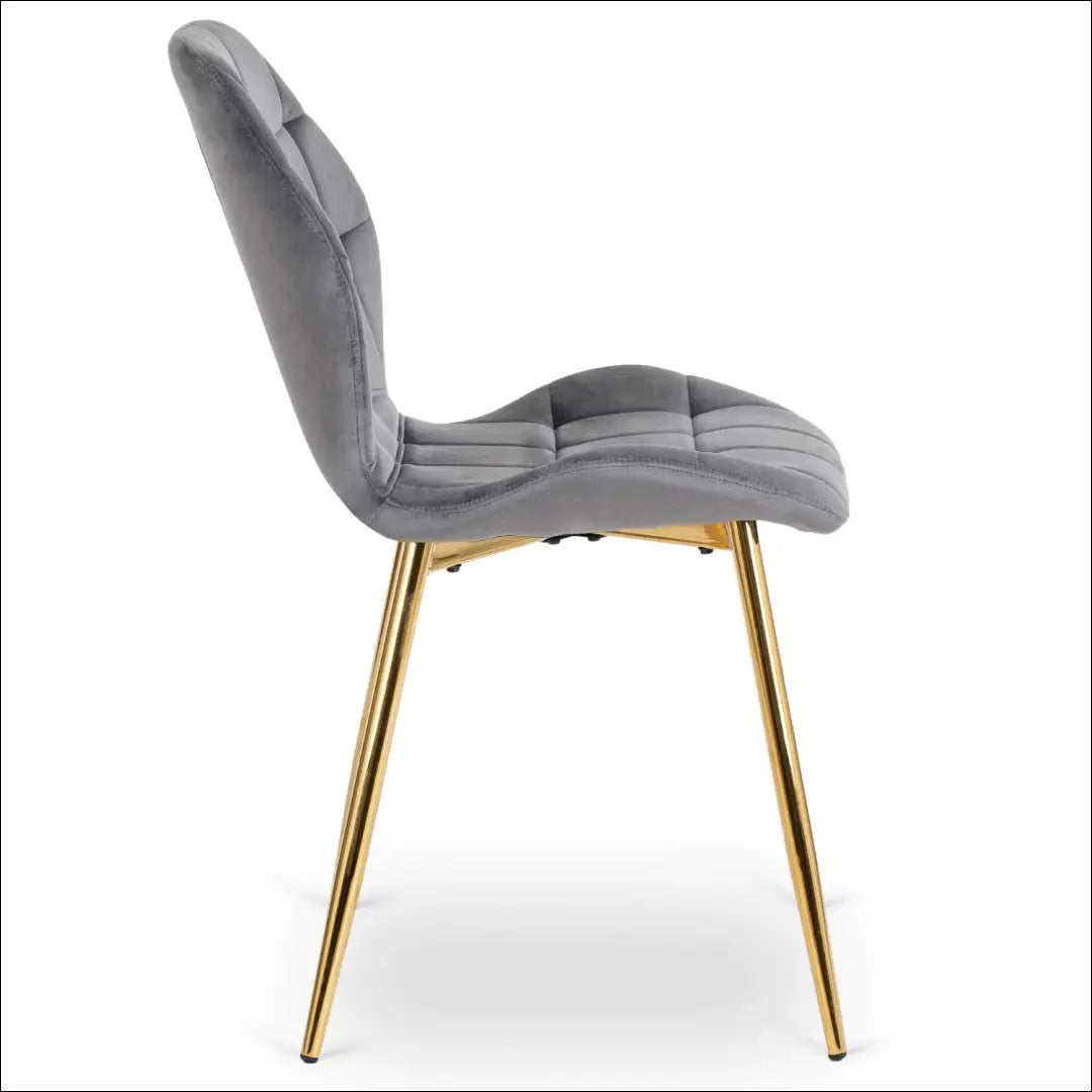 Kėdė su veliūro audiniu pilkos spalvos TE357 - €51 Save 15% 50-100, __label:Pristatymas 5-14 d.d., elite, spalva-pilka,