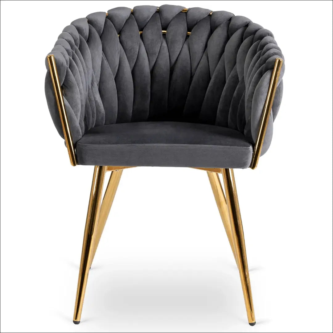 Kėdė su veliūro audiniu pilkos spalvos TE388 - €109 Save 15% 100-200, __label:Pristatymas 5-14 d.d., elite, Krzesła,