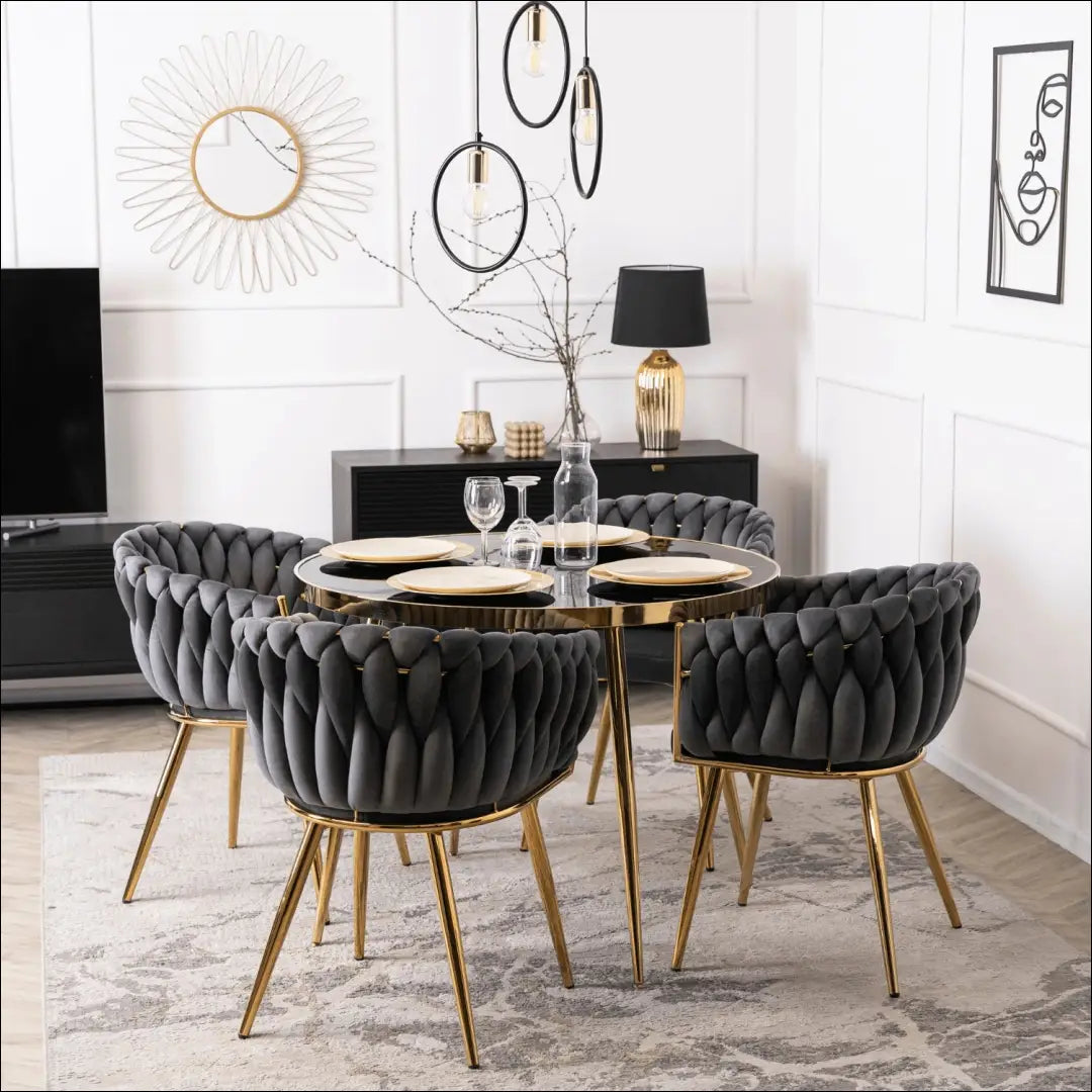 Kėdė su veliūro audiniu pilkos spalvos TE388 - €109 Save 15% 100-200, __label:Pristatymas 5-14 d.d., elite, Krzesła,