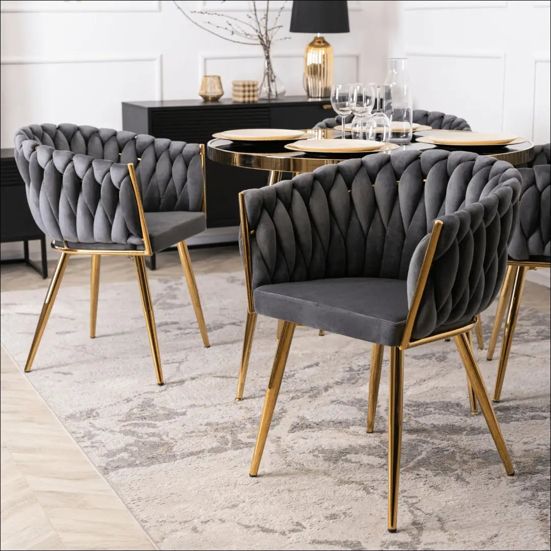 Kėdė su veliūro audiniu pilkos spalvos TE388 - €109 Save 15% 100-200, __label:Pristatymas 5-14 d.d., elite, Krzesła,