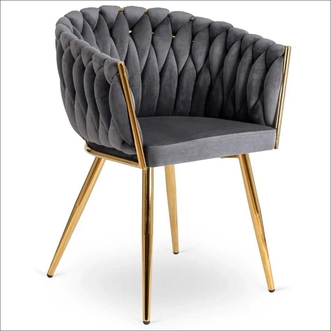 Kėdė su veliūro audiniu pilkos spalvos TE388 - €109 Save 15% 100-200, __label:Pristatymas 5-14 d.d., elite, Krzesła,