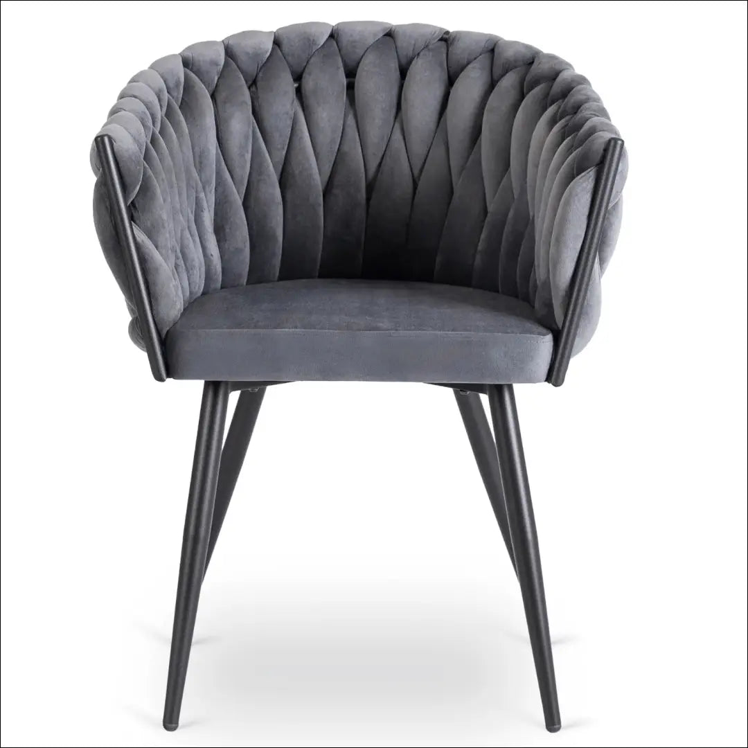 Kėdė su veliūro audiniu pilkos spalvos TE396 - €97 Save 15% 50-100, __label:Pristatymas 5-14 d.d., elite, Krzesła,