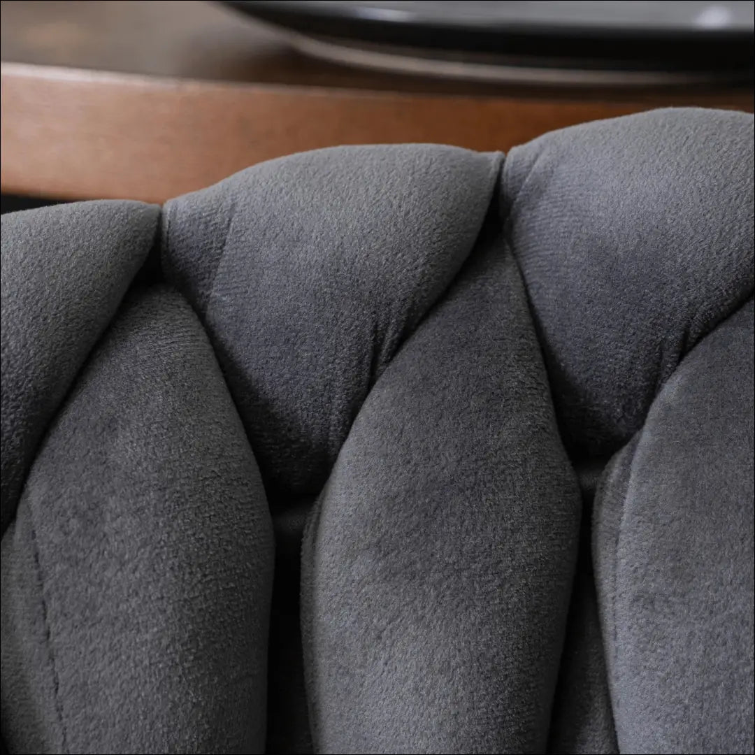 Kėdė su veliūro audiniu pilkos spalvos TE396 - €97 Save 15% 50-100, __label:Pristatymas 5-14 d.d., elite, Krzesła,