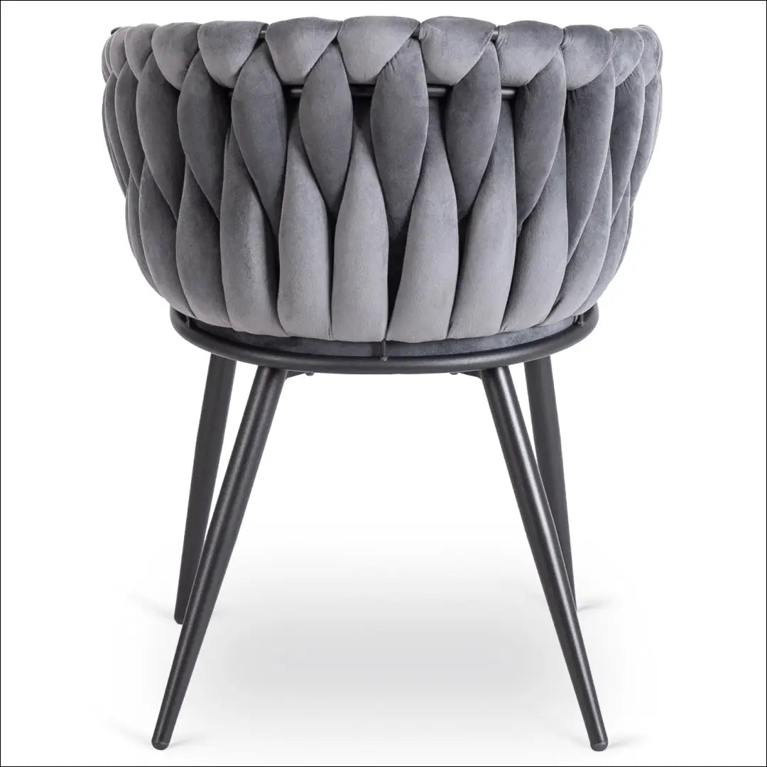 Kėdė su veliūro audiniu pilkos spalvos TE396 - €97 Save 15% 50-100, __label:Pristatymas 5-14 d.d., elite, Krzesła,