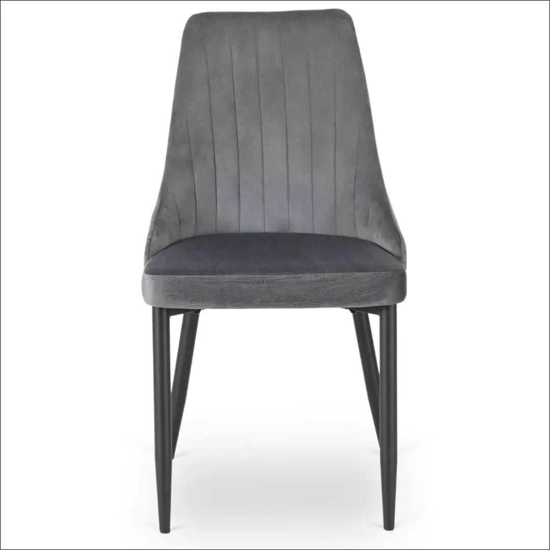Kėdė su veliūro audiniu pilkos spalvos TE554 - €51 Save 15% 50-100, __label:Pristatymas 5-14 d.d., elite, spalva-pilka,