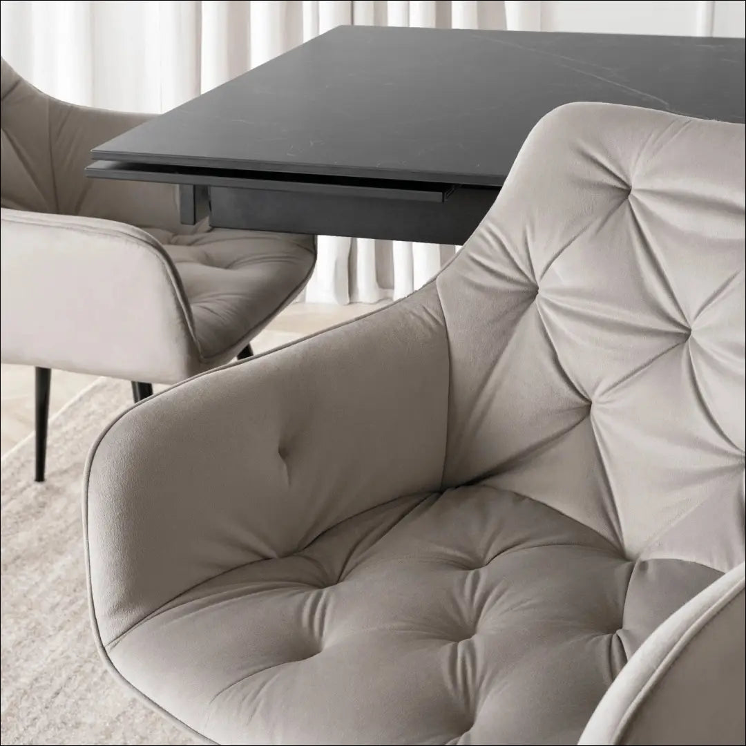 Kėdė su veliūro audiniu pilkos spalvos TE832 - €67 Save 15% 50-100, __label:Pristatymas 5-14 d.d., elite, spalva-pilka,