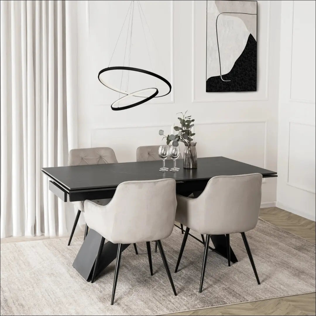 Kėdė su veliūro audiniu pilkos spalvos TE832 - €67 Save 15% 50-100, __label:Pristatymas 5-14 d.d., elite, spalva-pilka,