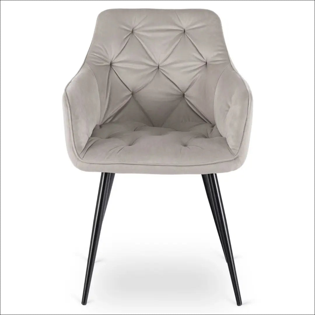 Kėdė su veliūro audiniu pilkos spalvos TE832 - €67 Save 15% 50-100, __label:Pristatymas 5-14 d.d., elite, spalva-pilka,