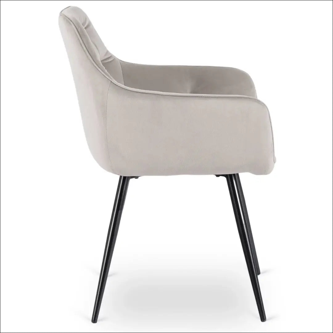 Kėdė su veliūro audiniu pilkos spalvos TE832 - €67 Save 15% 50-100, __label:Pristatymas 5-14 d.d., elite, spalva-pilka,