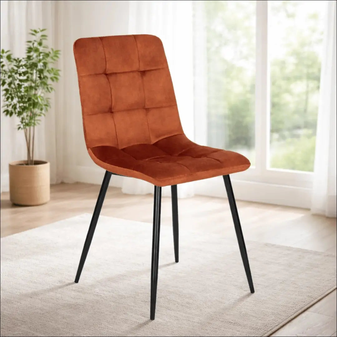 Kėdė su veliūro audiniu rusvos spalvos TE119 - €35 Save 15% 25-50, __label:Pristatymas 5-14 d.d., elite, Krzesła,