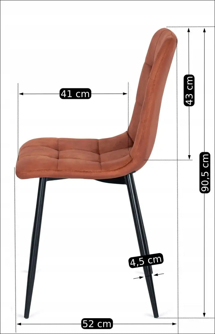 Kėdė su veliūro audiniu rusvos spalvos TE119 - €35 Save 15% 25-50, __label:Pristatymas 5-14 d.d., elite, Krzesła,