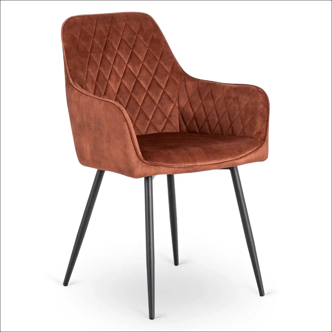 Kėdė su veliūro audiniu rusvos spalvos TE901 - €54 Save 15% 50-100, __label:Pristatymas 5-14 d.d., elite, Krzesła,