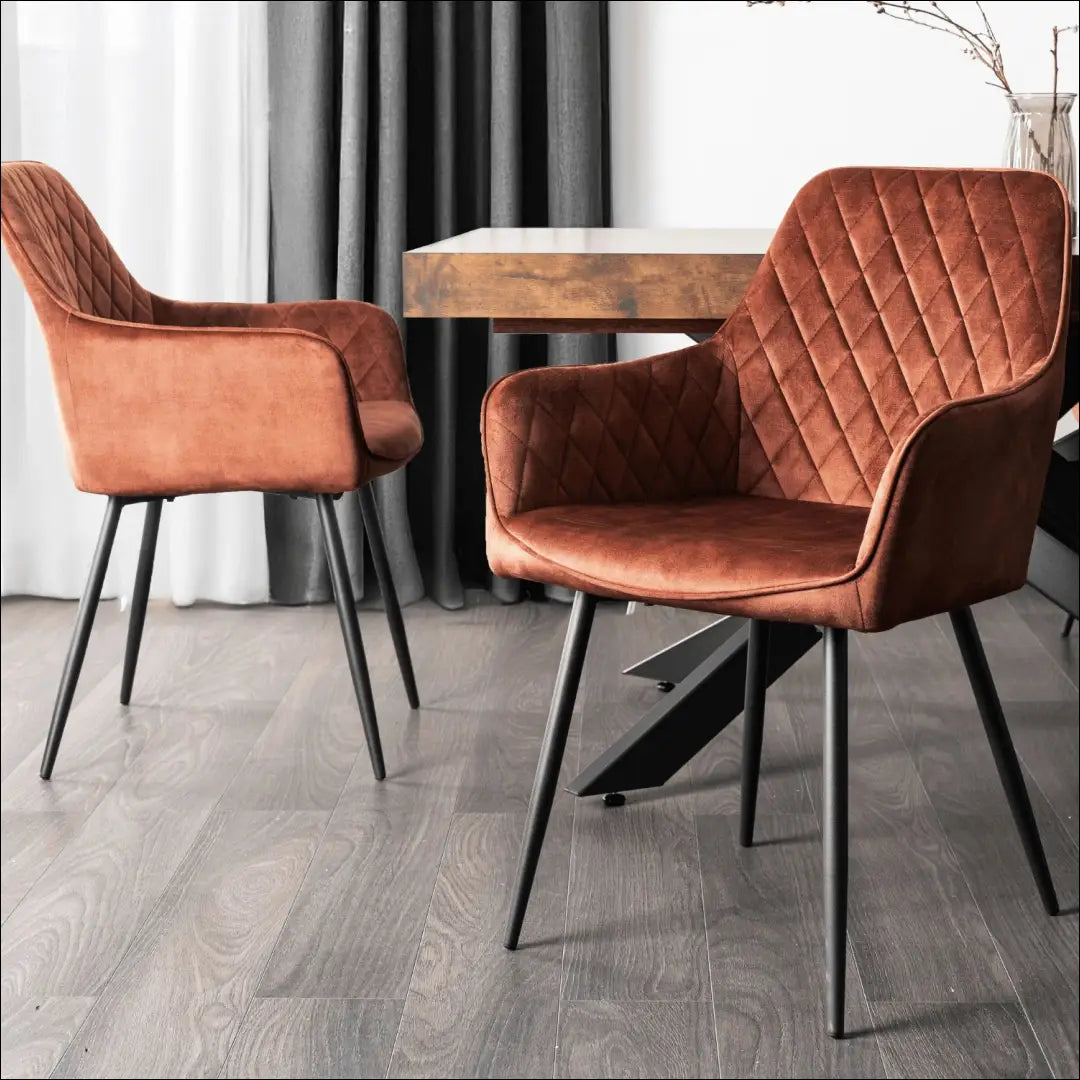 Kėdė su veliūro audiniu rusvos spalvos TE901 - €54 Save 15% 50-100, __label:Pristatymas 5-14 d.d., elite, Krzesła,