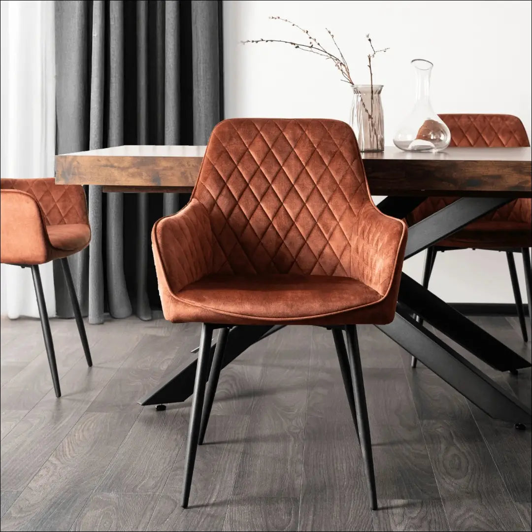 Kėdė su veliūro audiniu rusvos spalvos TE901 - €54 Save 15% 50-100, __label:Pristatymas 5-14 d.d., elite, Krzesła,