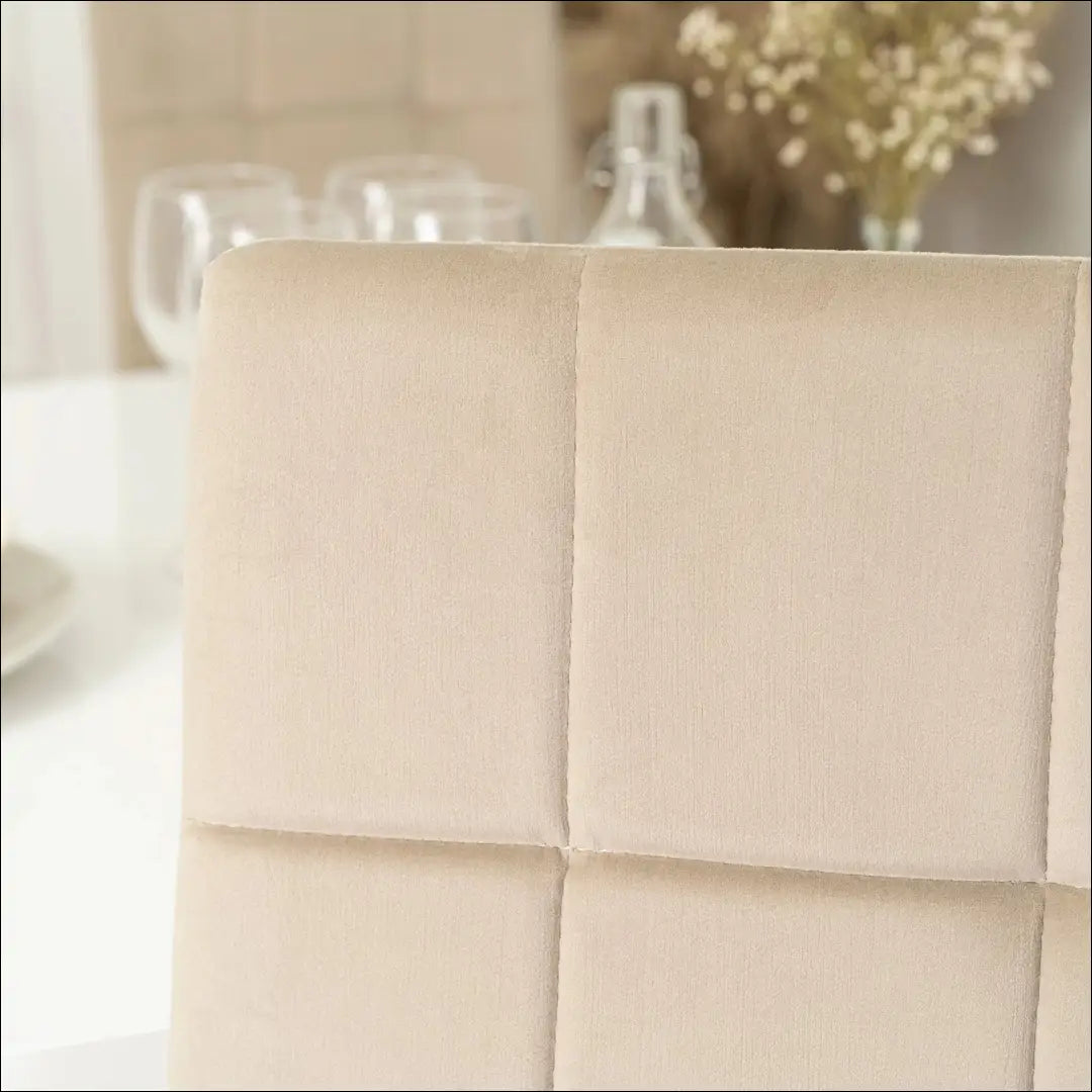 Kėdė su veliūro audiniu smėlio spalvos TE039 - €43 Save 15% 25-50, __label:Pristatymas 5-14 d.d., elite, Krzesła,
