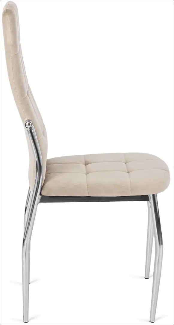 Kėdė su veliūro audiniu smėlio spalvos TE039 - €43 Save 15% 25-50, __label:Pristatymas 5-14 d.d., elite, Krzesła,