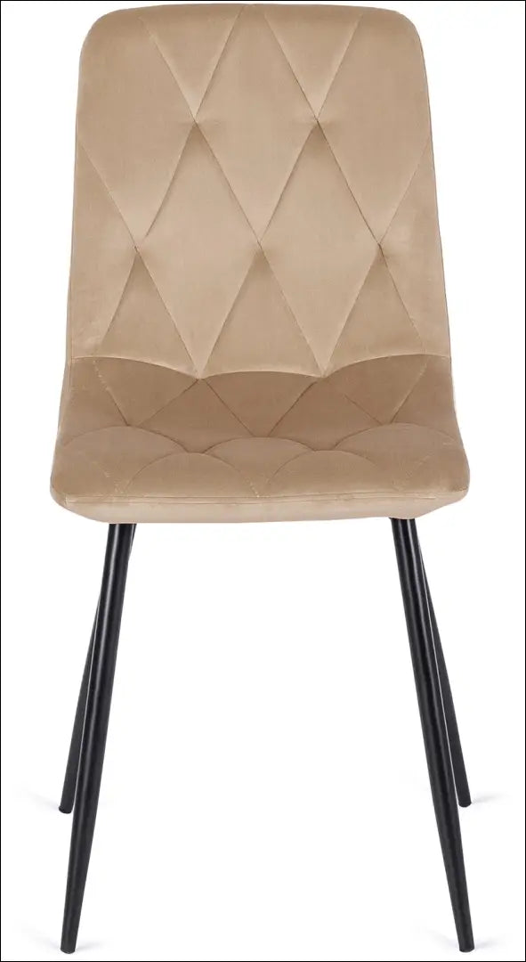 Kėdė su veliūro audiniu smėlio spalvos TE049 - €35 Save 15% 25-50, __label:Pristatymas 5-14 d.d., elite, Krzesła,