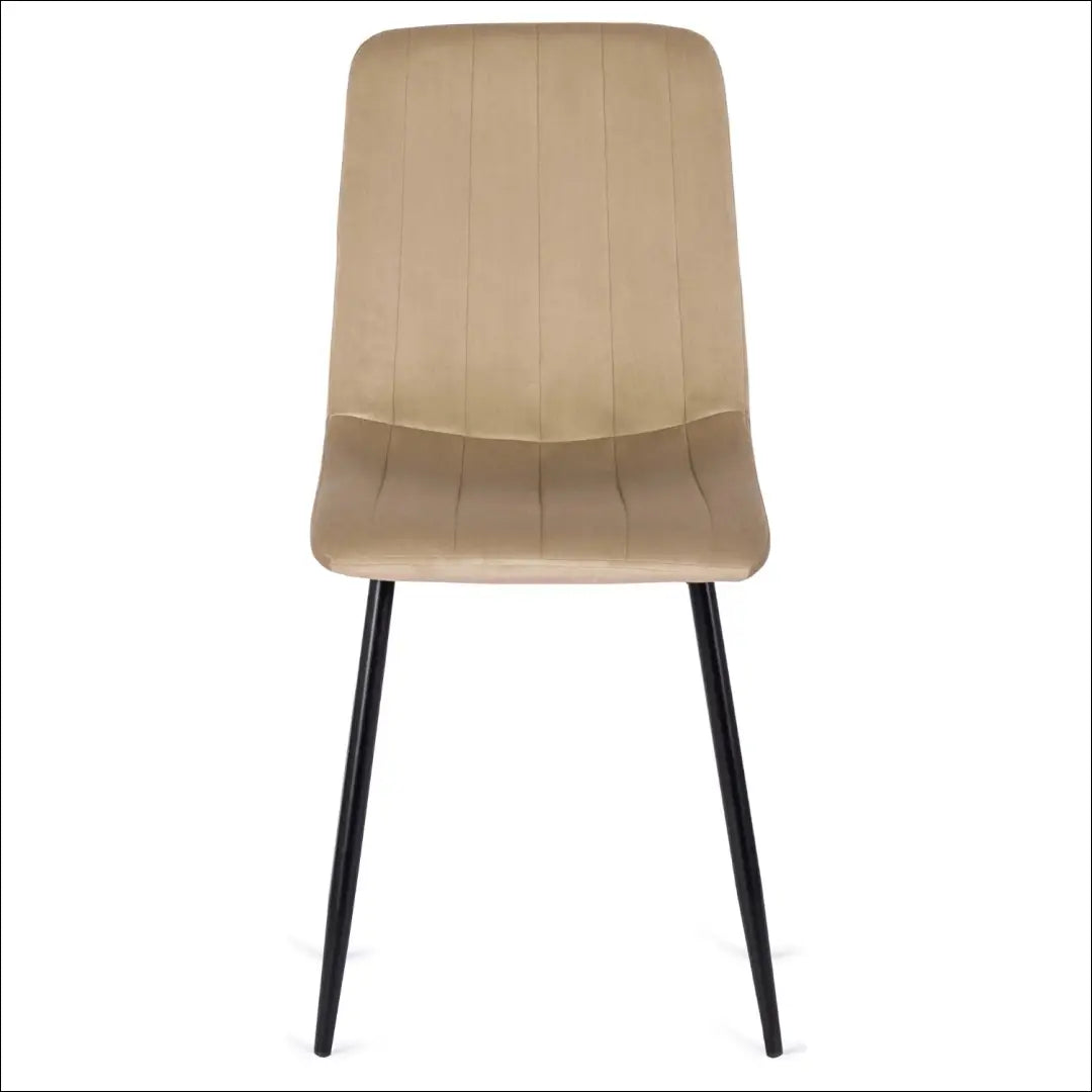 Kėdė su veliūro audiniu smėlio spalvos TE055 - €39 Save 20% 25-50, __label:Pristatymas 5-14 d.d., elite, Krzesła,