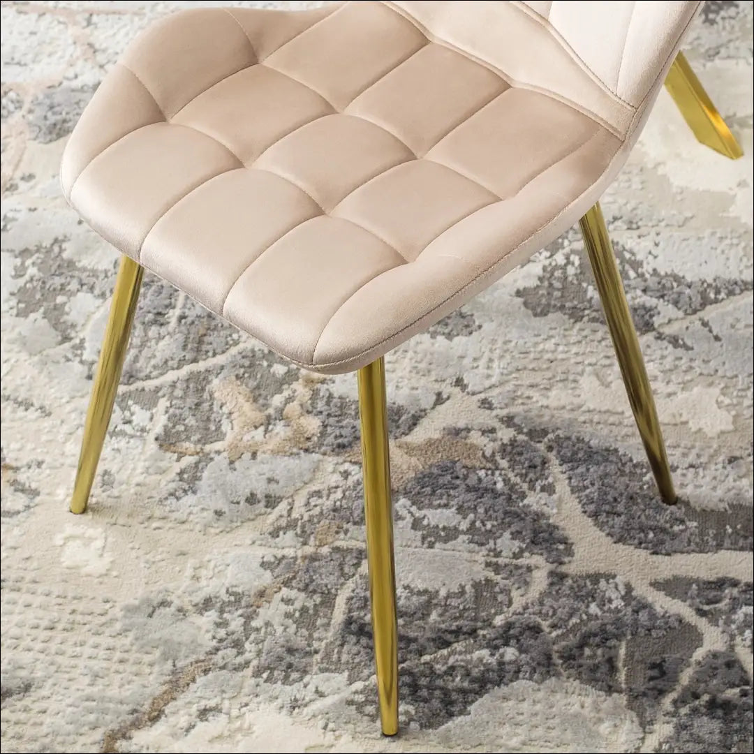 Kėdė su veliūro audiniu smėlio spalvos TE066 - €48 Save 25% 25-50, __label:Pristatymas 5-14 d.d., elite, spalva-smelio,