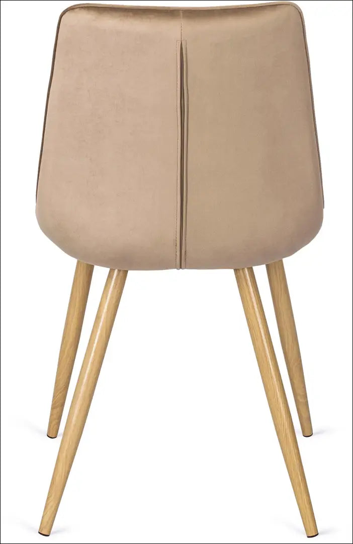 Kėdė su veliūro audiniu smėlio spalvos TE105 - €62 Save 15% 50-100, __label:Pristatymas 5-14 d.d., elite, Krzesła,