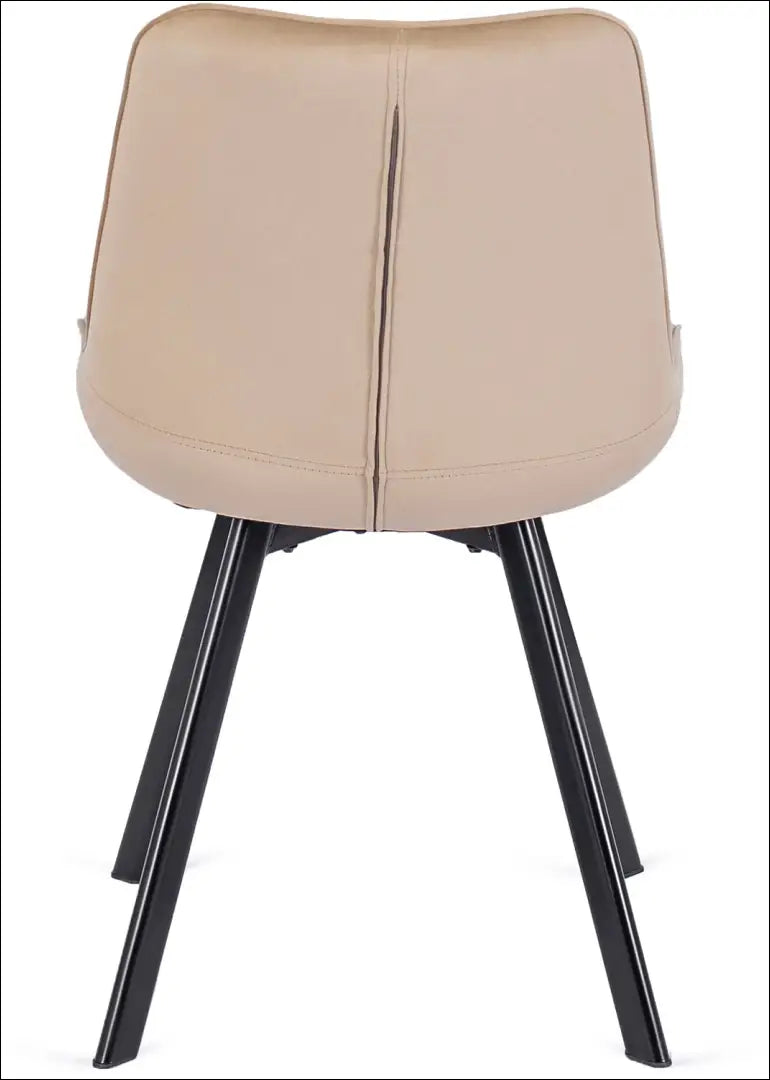 Kėdė su veliūro audiniu smėlio spalvos TE117 - €50 Save 15% 50-100, __label:Pristatymas 5-14 d.d., elite, Krzesła,