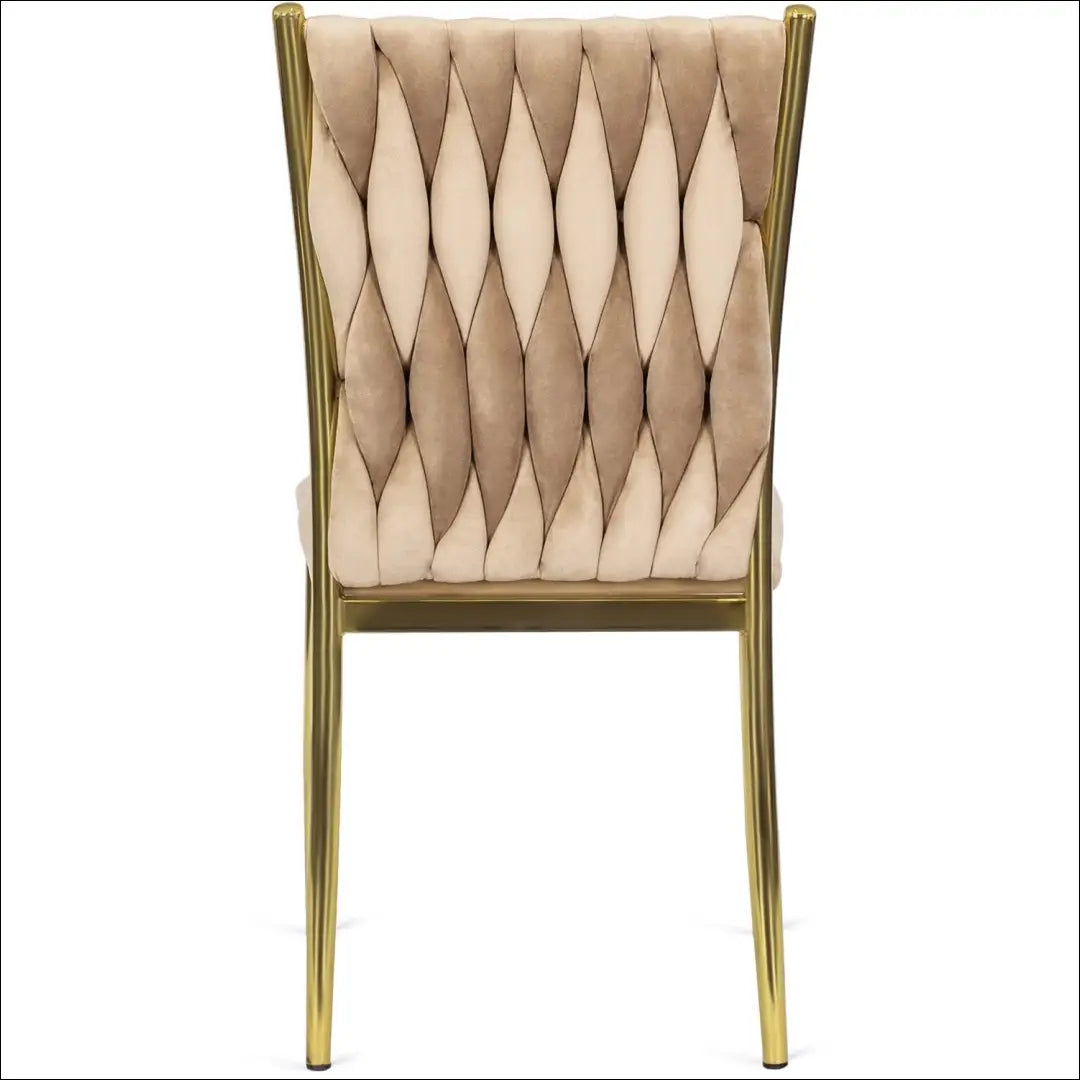 Kėdė su veliūro audiniu smėlio spalvos TE120 - €87 Save 15% 50-100, __label:Pristatymas 5-14 d.d., elite, Krzesła,