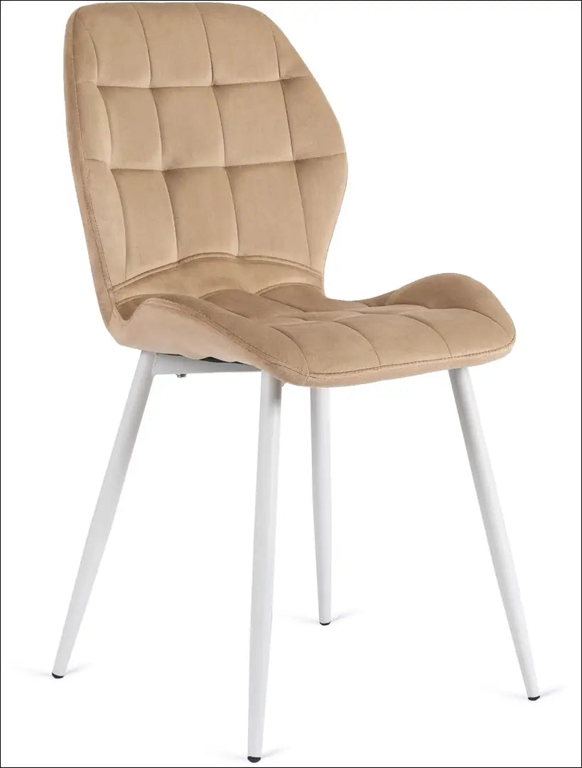 Kėdė su veliūro audiniu smėlio spalvos TE255 - €46 Save 15% 25-50, __label:Pristatymas 5-14 d.d., elite, spalva-smelio,
