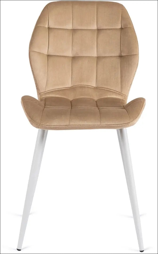 Kėdė su veliūro audiniu smėlio spalvos TE255 - €46 Save 15% 25-50, __label:Pristatymas 5-14 d.d., elite, spalva-smelio,