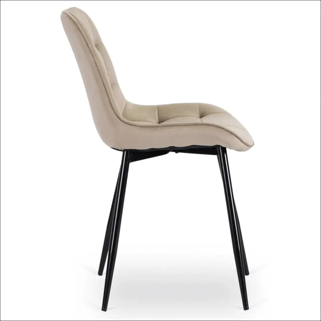 Kėdė su veliūro audiniu smėlio spalvos TE468 - €42 Save 15% 25-50, __label:Pristatymas 5-14 d.d., elite, spalva-smelio,